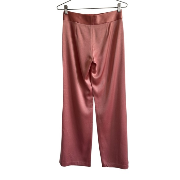 Alice + Olivia Jc Wide Leg Side Slit Pant in Rose, Size 0 - Picture 7 of 10